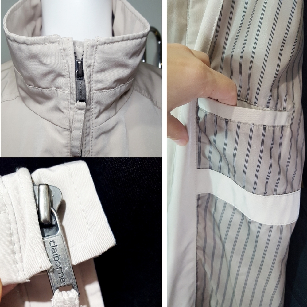 Claiborne Men's Jacket🌟Poly-Tech|Water-Resistant🌾Spring/Fall Jacket - Picture 5 of 8